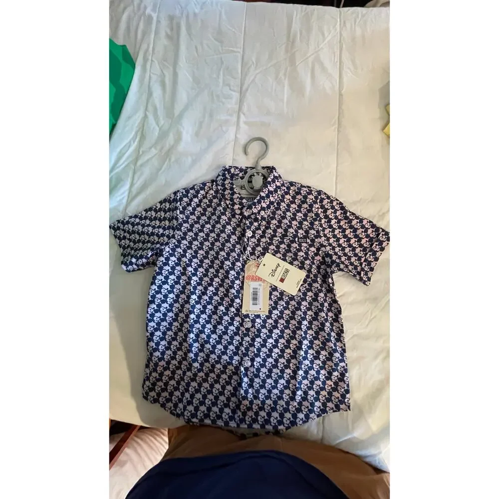NWT Disney "Pixel Pal" – Preschooler KUNUFLEX Short Sleeve Shirt - 5T - Picture 1 of 3